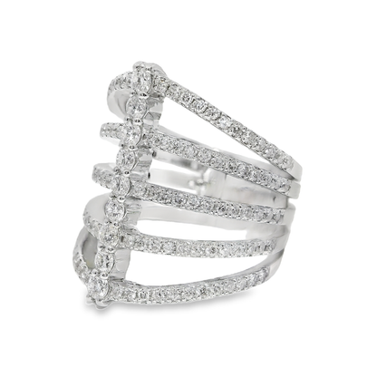 1.33CT Diamond Ring 14K White Gold