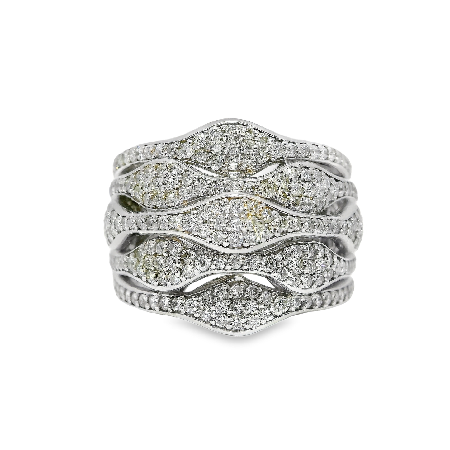 1.62CT Diamond Ring 14K White Gold