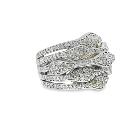 1.62CT Diamond Ring 14K White Gold