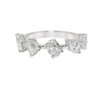 1.56CT Diamond Ring 18K White Gold