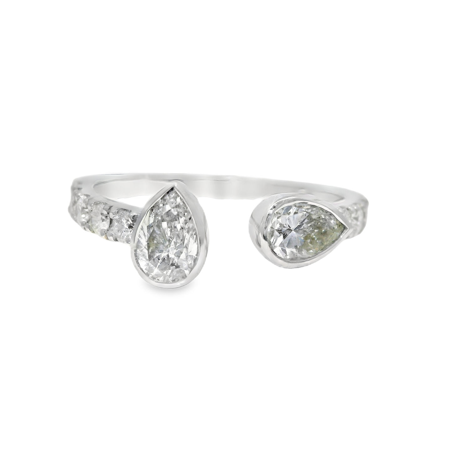 1.09CT Diamond Ring 18k White Gold
