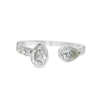 1.09CT Diamond Ring 18k White Gold