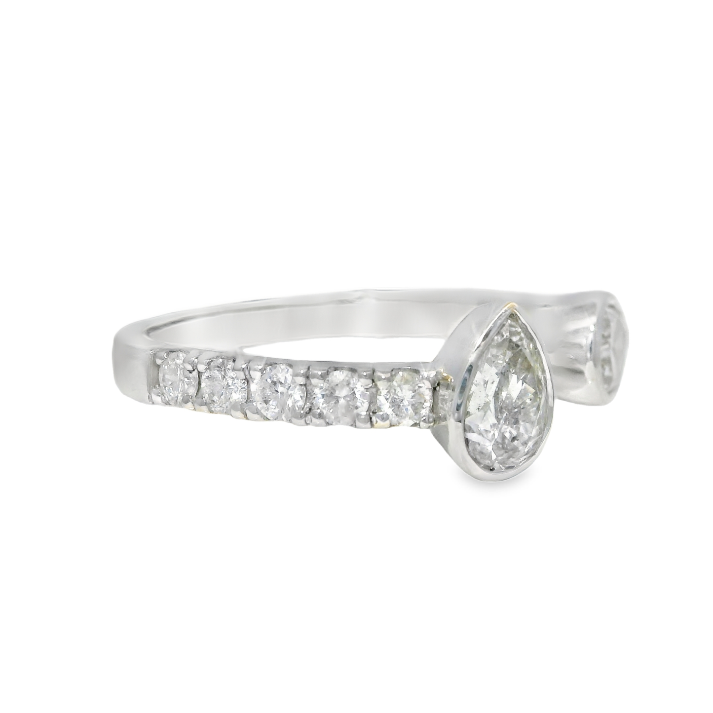 1.09CT Diamond Ring 18k White Gold