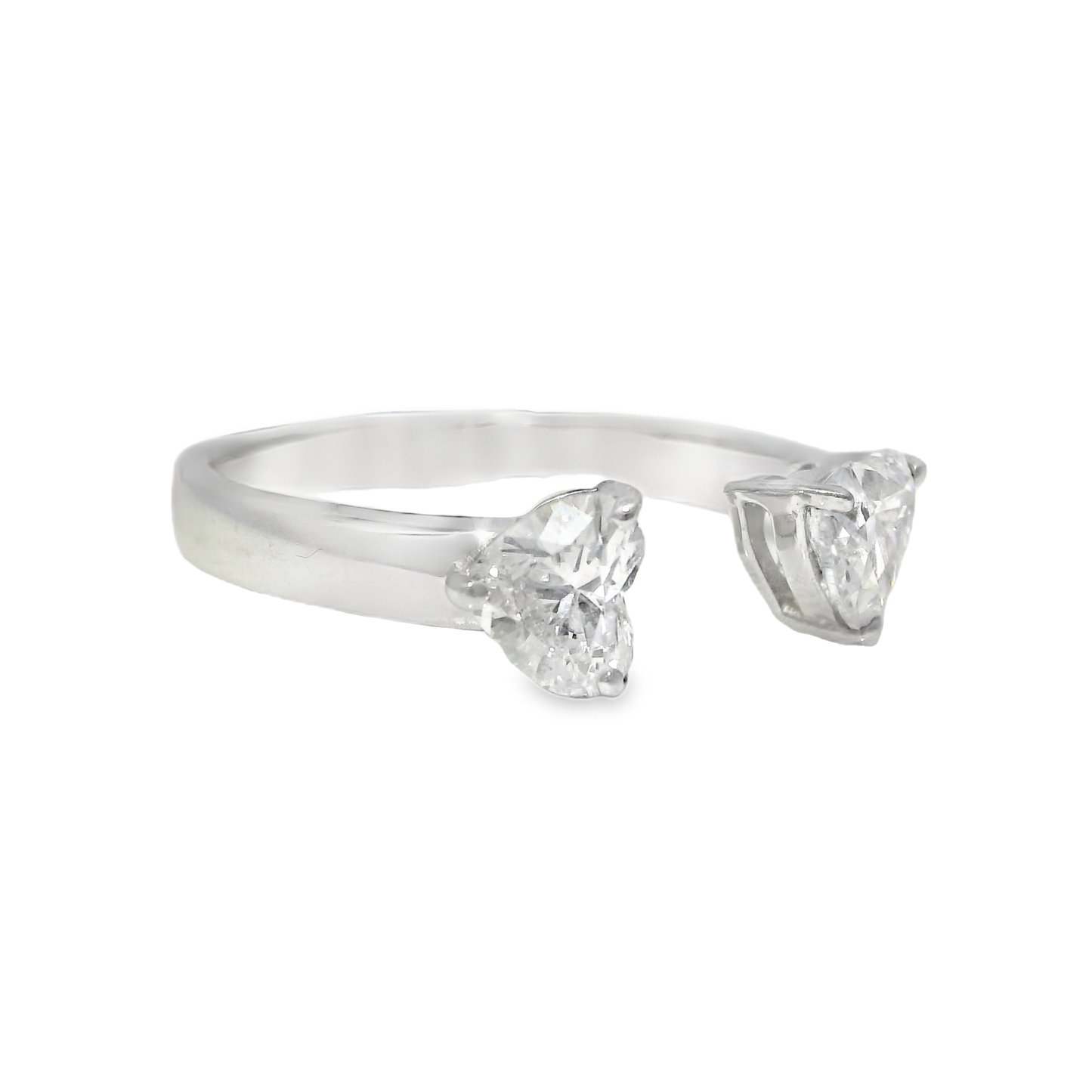 0.62CT Diamond Ring 18k White Gold