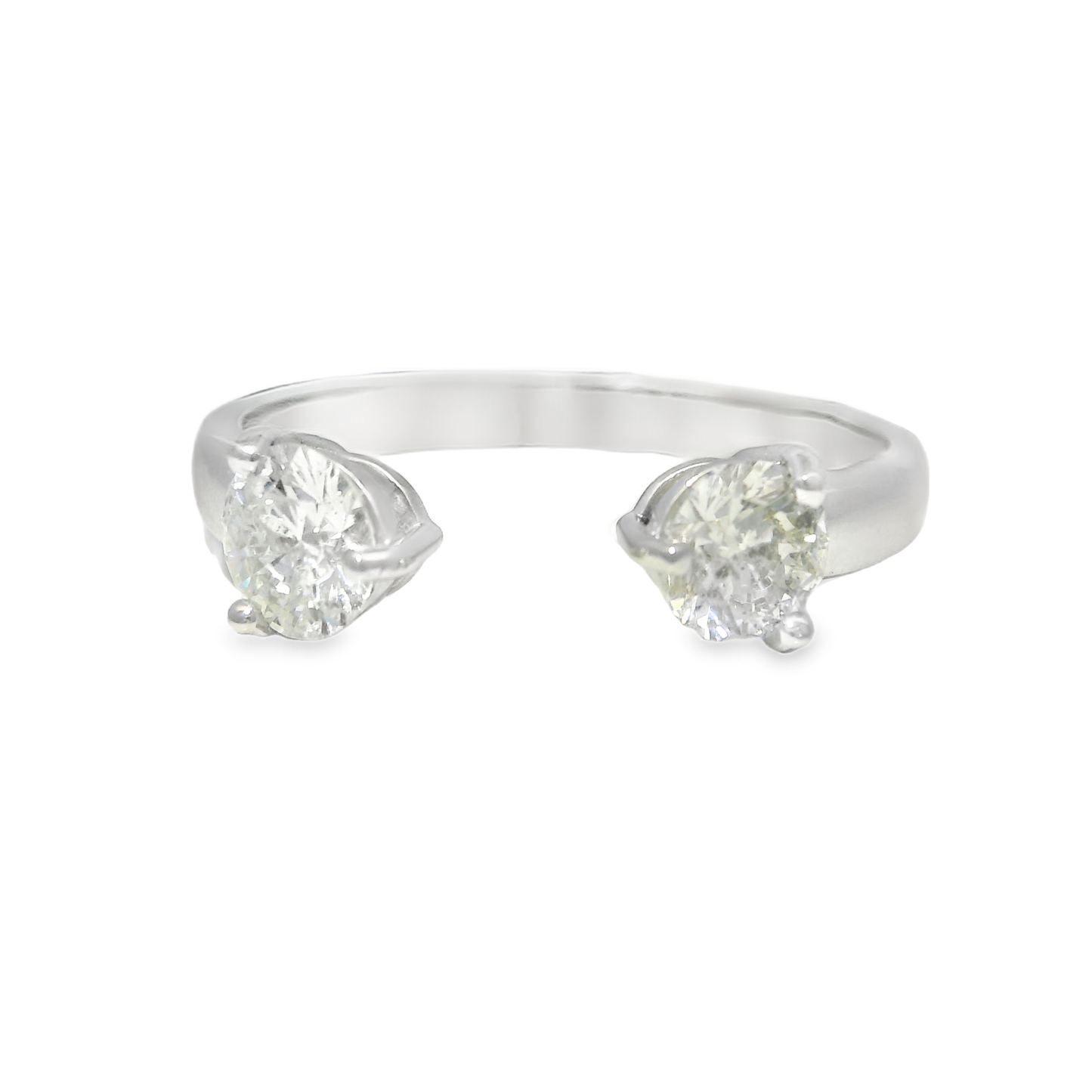 0.63CT Diamond Ring 18K White Gold