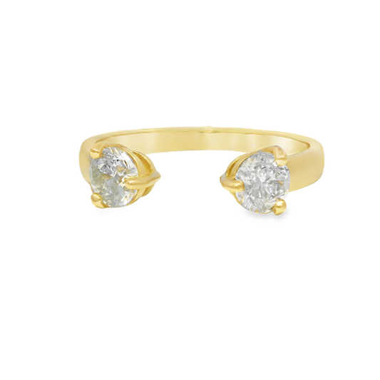 0.62CT Diamond Ring 18k Yellow Gold