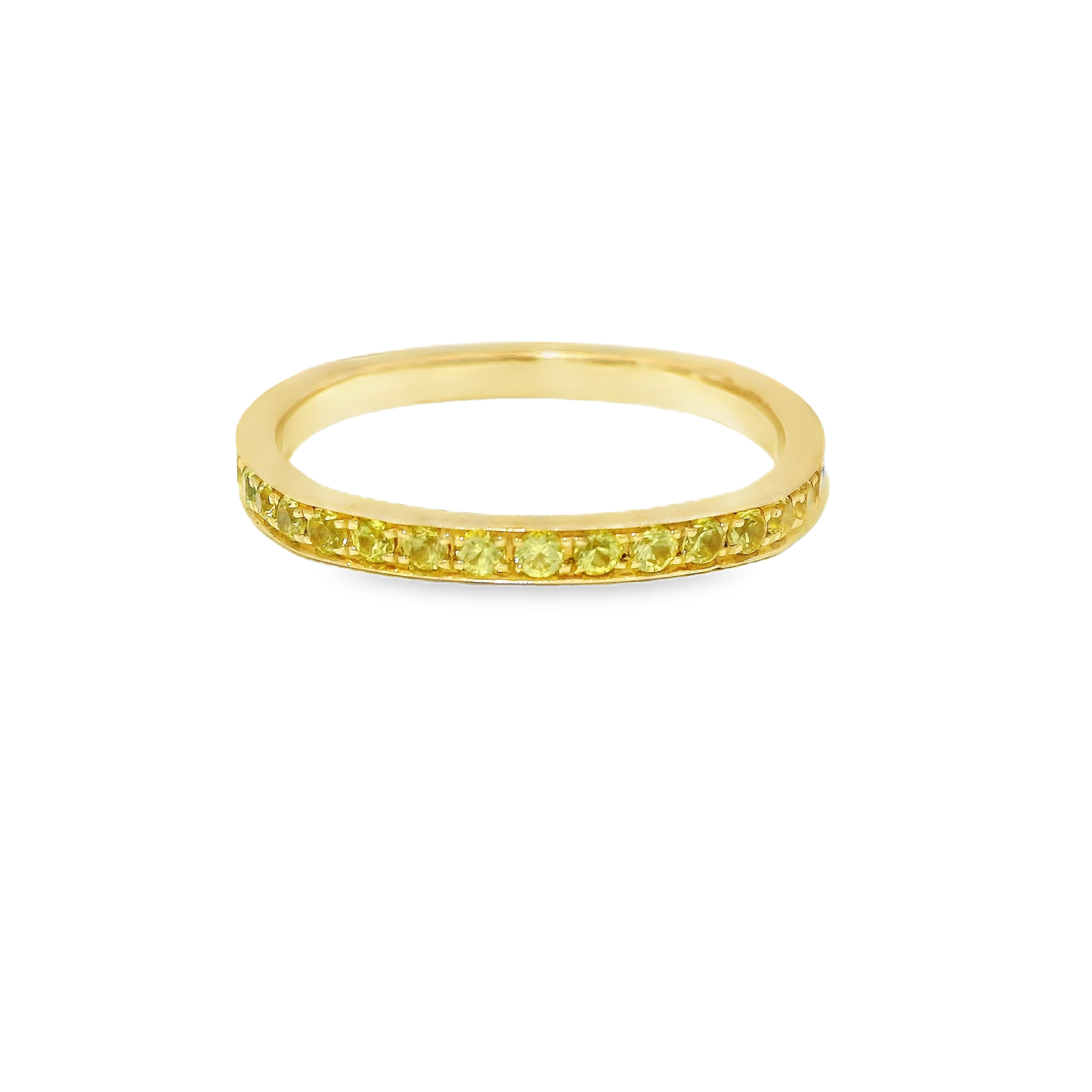 0.67CT Yellow Sapphire Ring 14k Yellow Gold
