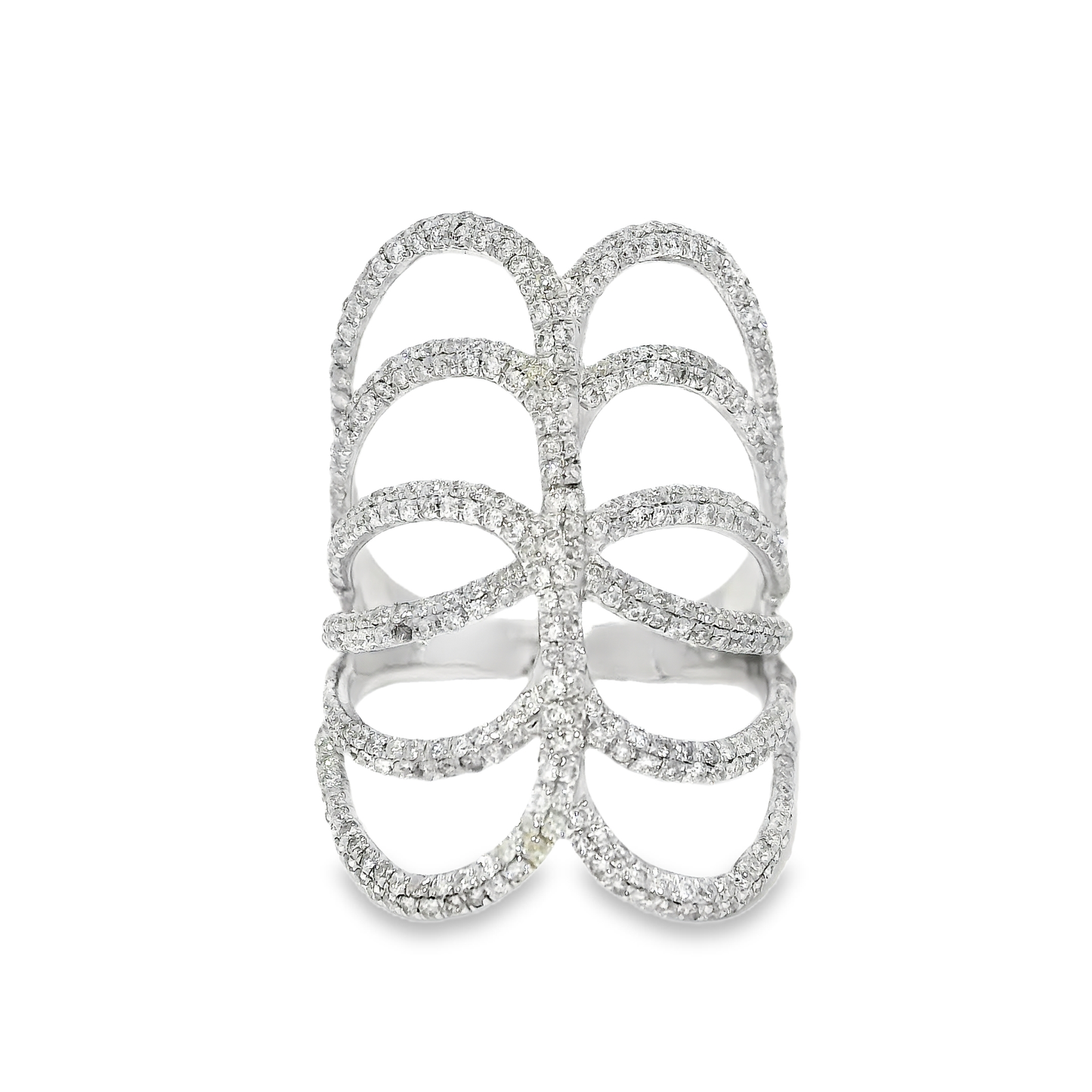 1.00CT Diamond Ring 18k White Gold