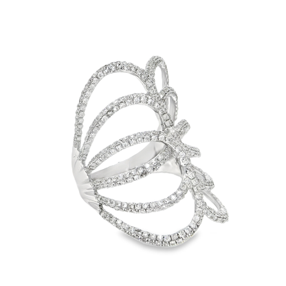 1.00CT Diamond Ring 18k White Gold