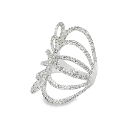 1.00CT Diamond Ring 18k White Gold