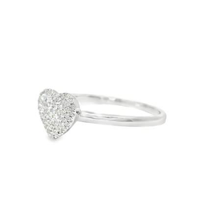 0.15CT Diamond Ring 14k White Gold