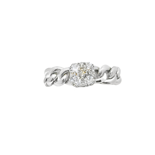 0.40CT Diamond Ring 18k White Gold