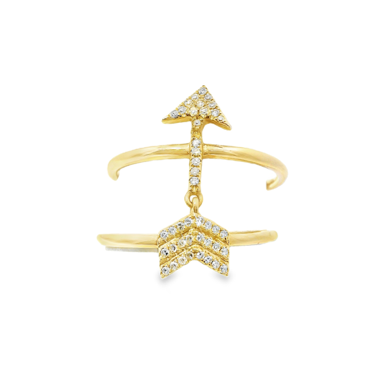 0.13CT Diamond Ring 14k Yellow Gold