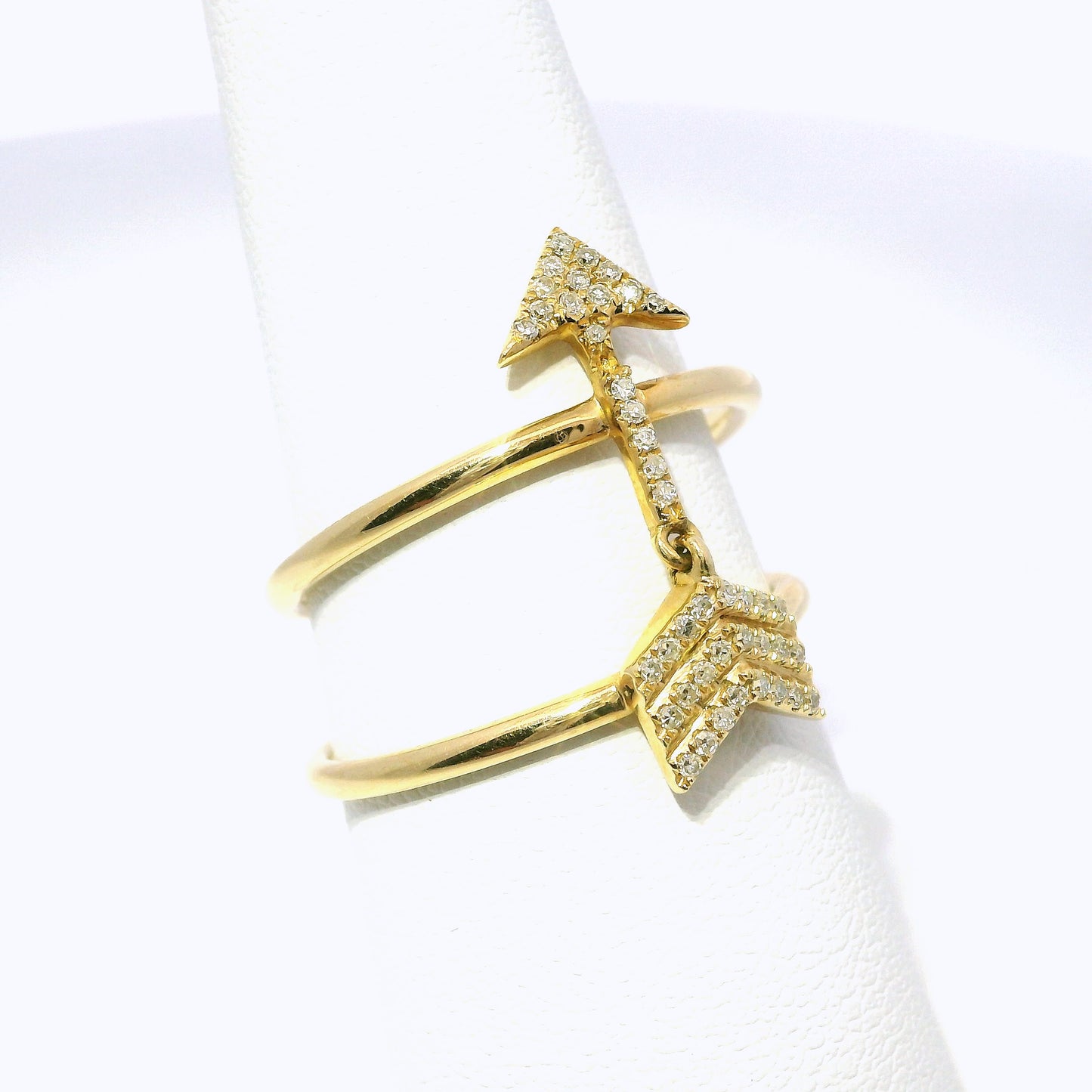 0.13CT Diamond Ring 14k Yellow Gold