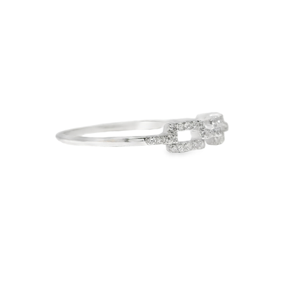 0.12CT Diamond Ring 14k White Gold