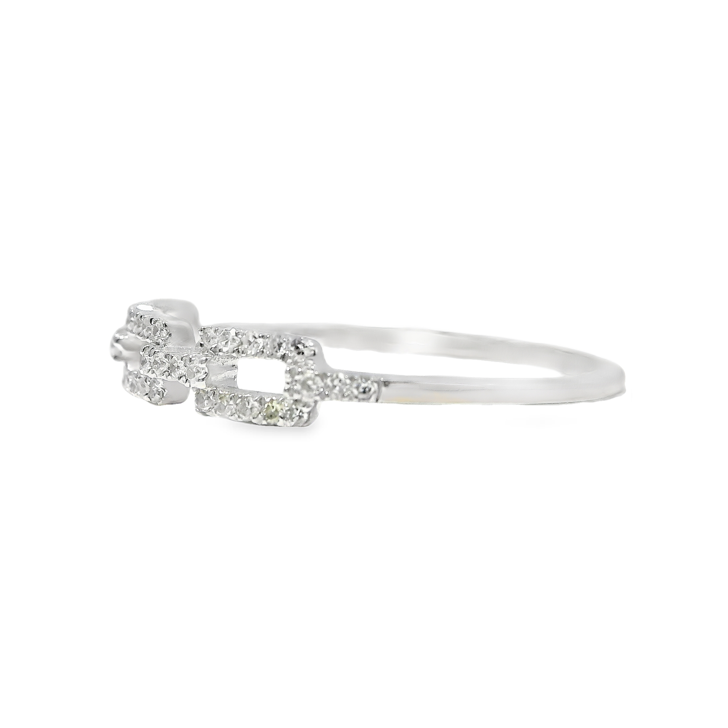 0.12CT Diamond Ring 14k White Gold