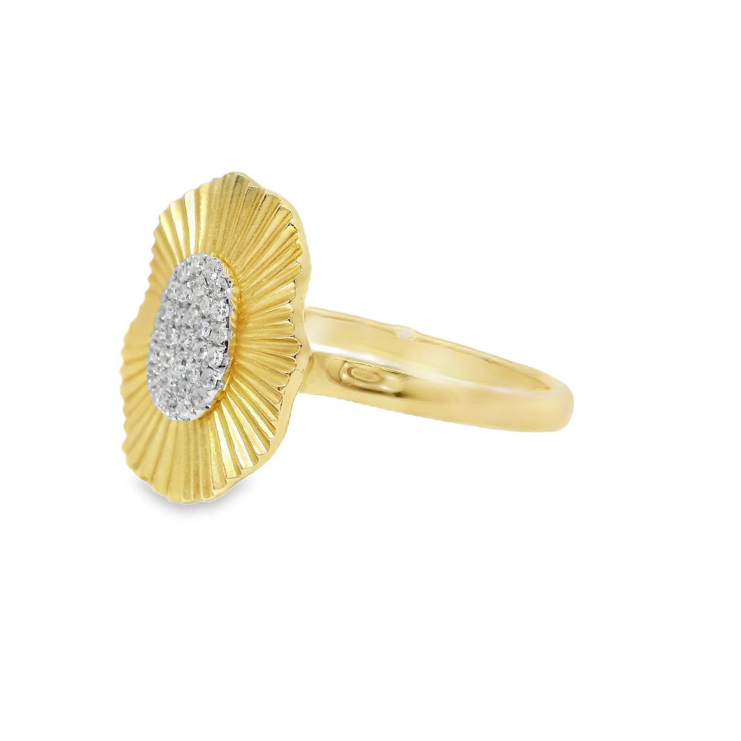 0.10CT Diamond Ring 14k Yellow Gold