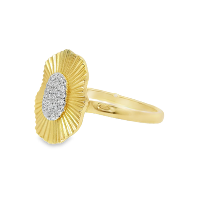 0.10CT Diamond Ring 14k Yellow Gold