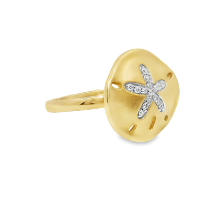 0.09CT Diamond Ring 14k Yellow Gold