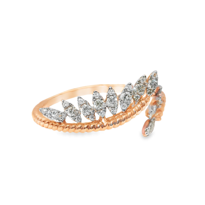 0.28CT Diamond Ring 14k Rose Gold