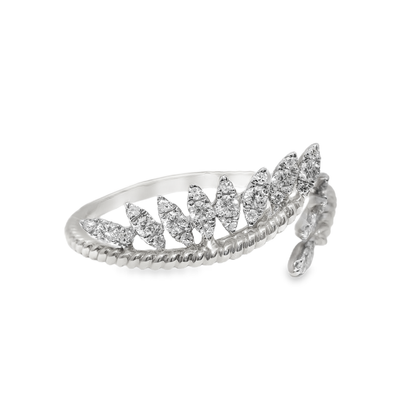 0.24CT Diamond Ring 14k White Gold
