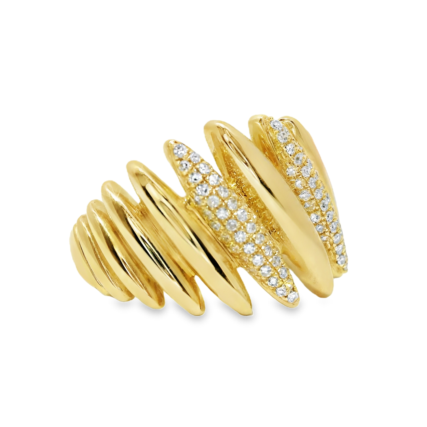 0.22CT Diamond Ring 14k Yellow Gold