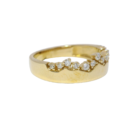 0.18CT Diamond Ring 14k Yellow Gold