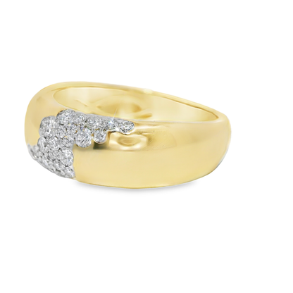 0.37CT Diamond Ring 14k Yellow Gold