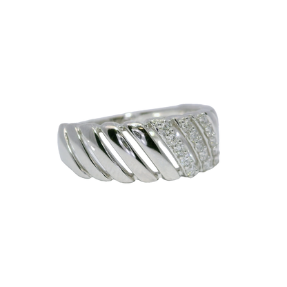 0.23CT Diamond Ring 14k White Gold