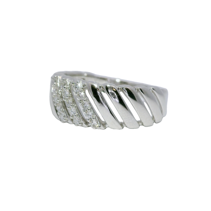 0.23CT Diamond Ring 14k White Gold