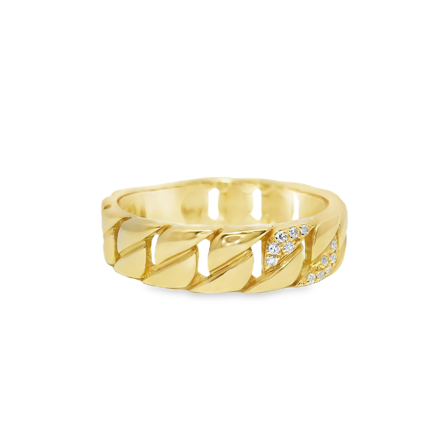 0.04CT Diamond Ring 14k Yellow Gold