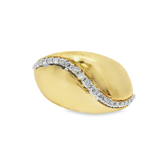 0.39CT Diamond Ring 14k Yellow Gold