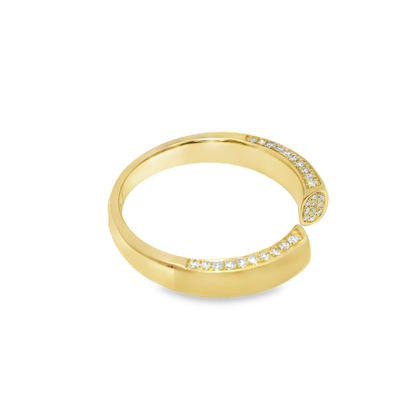 0.18CT Diamond Ring 14k Yellow Gold