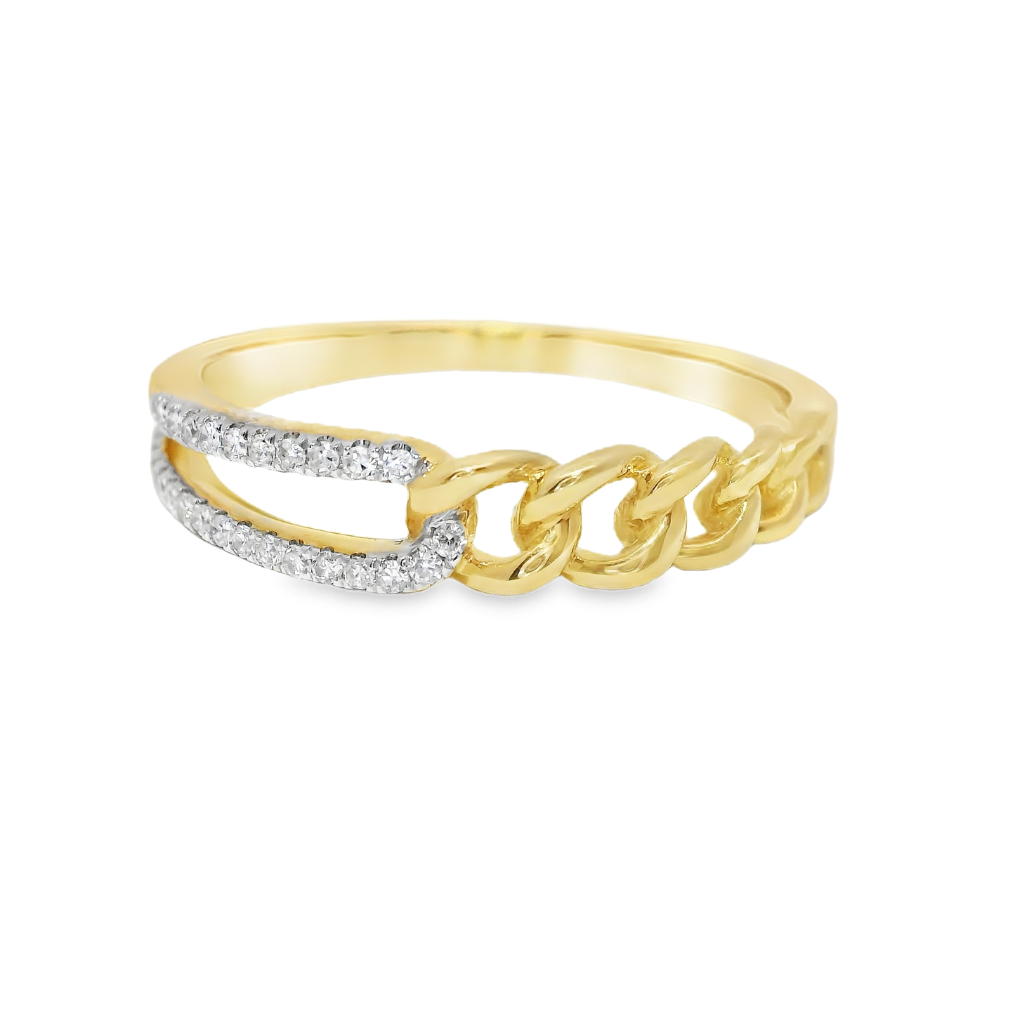 0.08CT Diamond Ring 14k Yellow Gold
