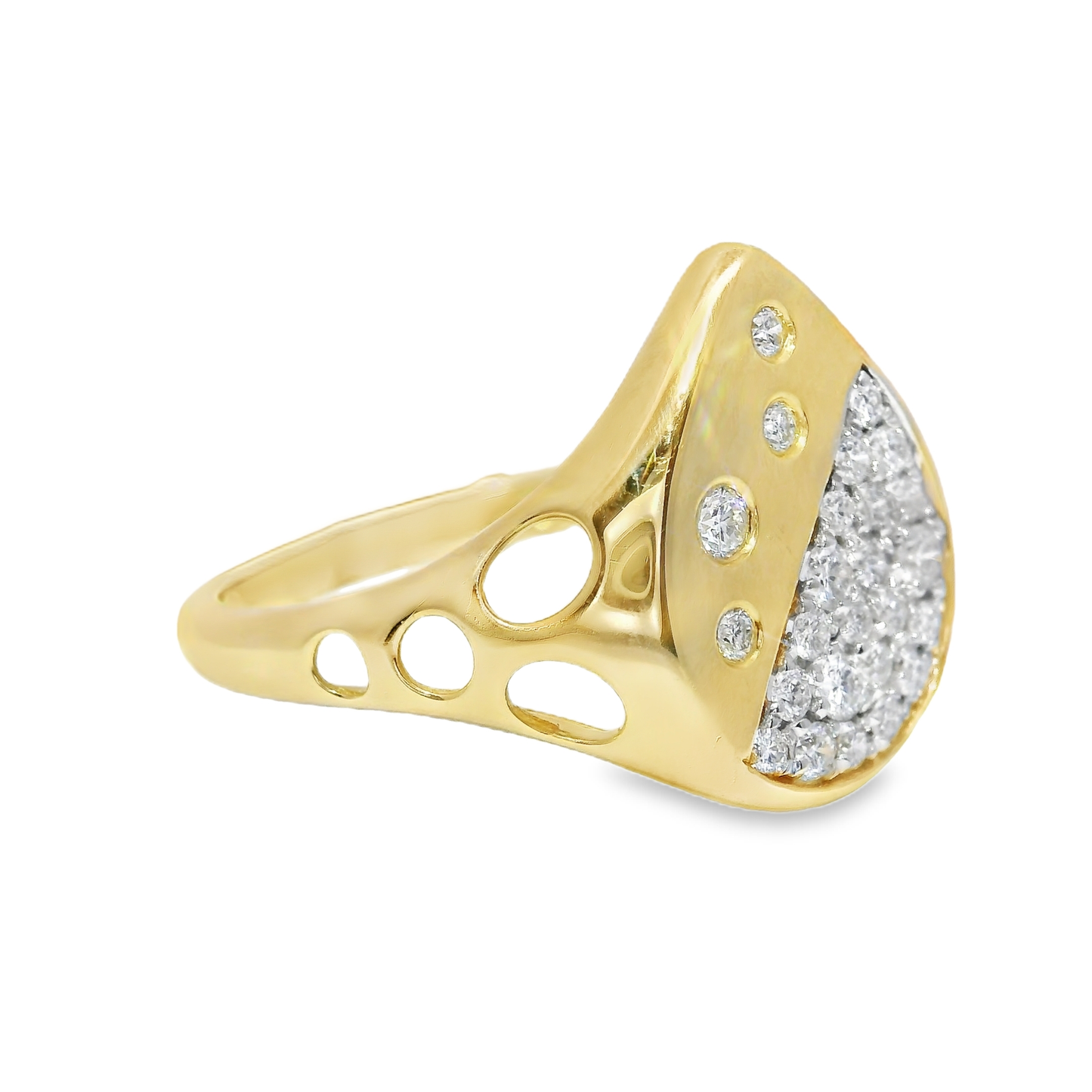 0.27CT Diamond Ring 14k Yellow Gold