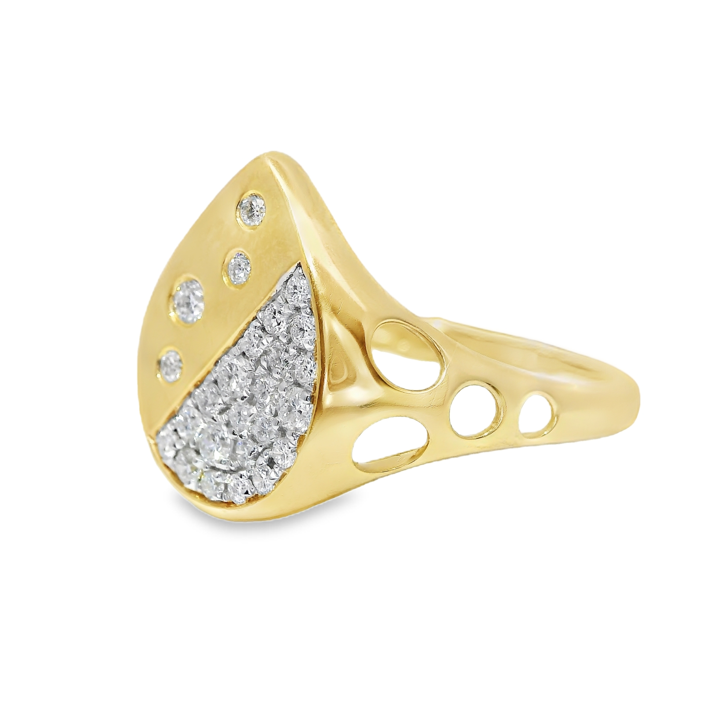 0.27CT Diamond Ring 14k Yellow Gold