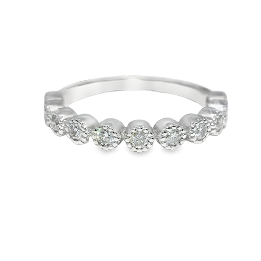 0.26CT Diamond Ring 18k White Gold