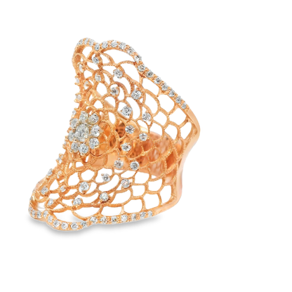 0.94CT Diamond Ring 14k Rose Gold