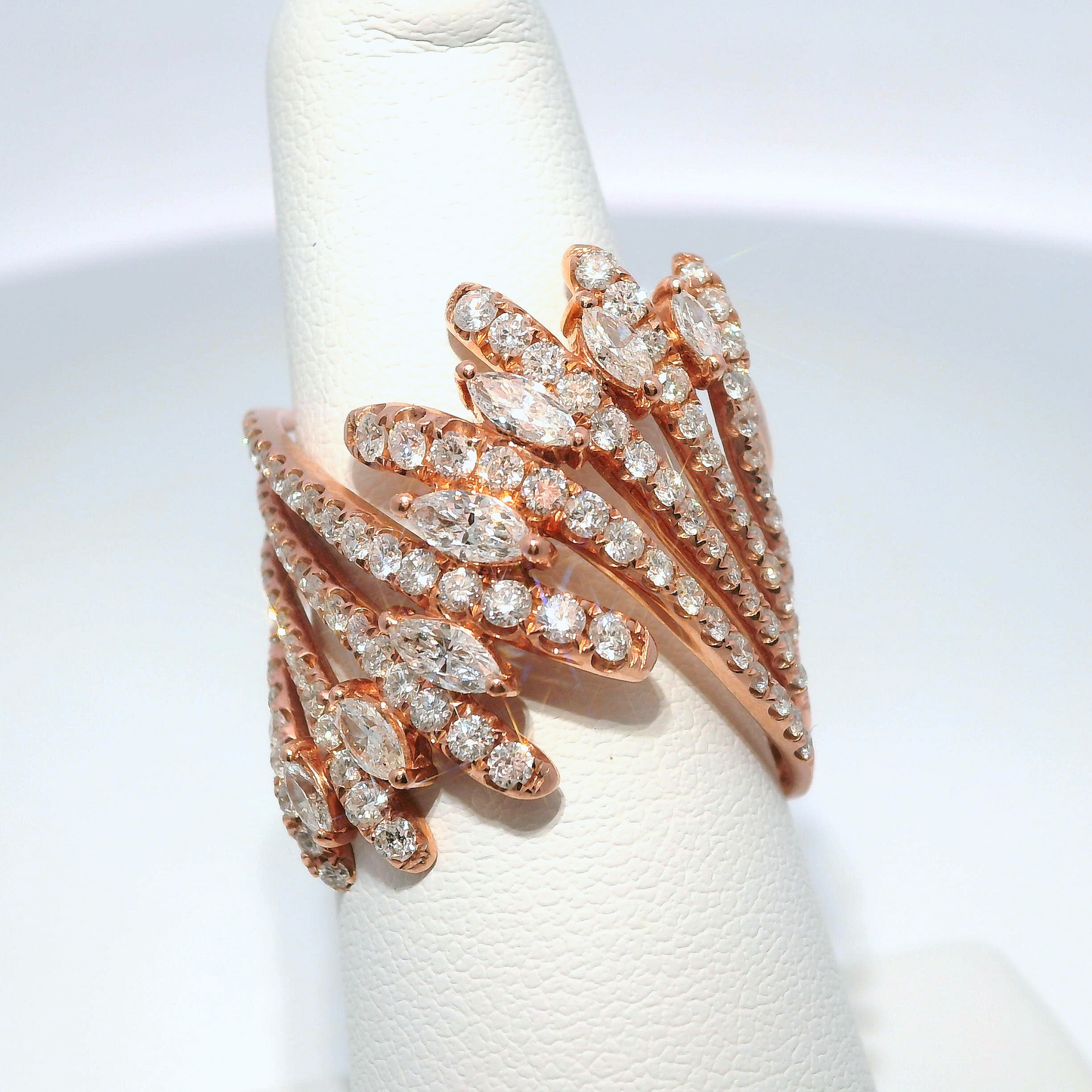 1.77CT Diamond Ring 18k Rose Gold