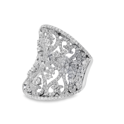 1.68CT Diamond Ring 14k White Gold