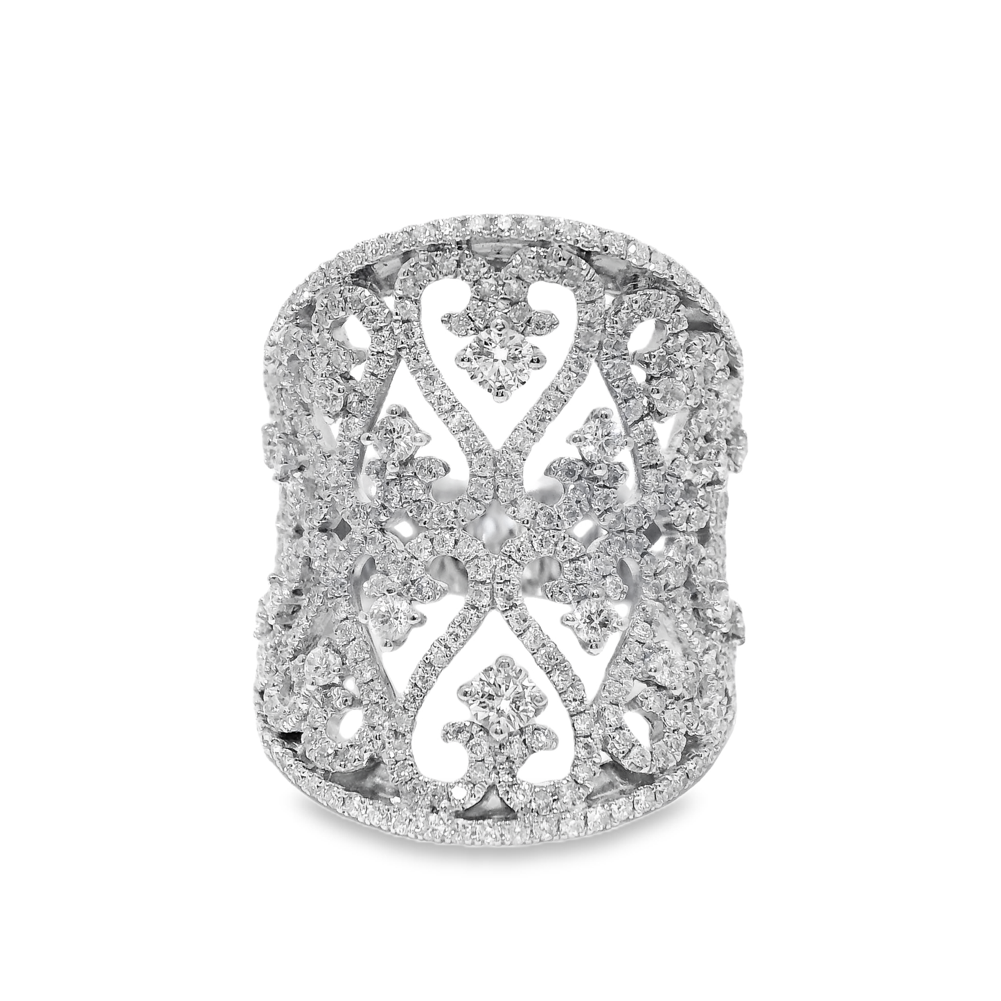 1.68CT Diamond Ring 14k White Gold