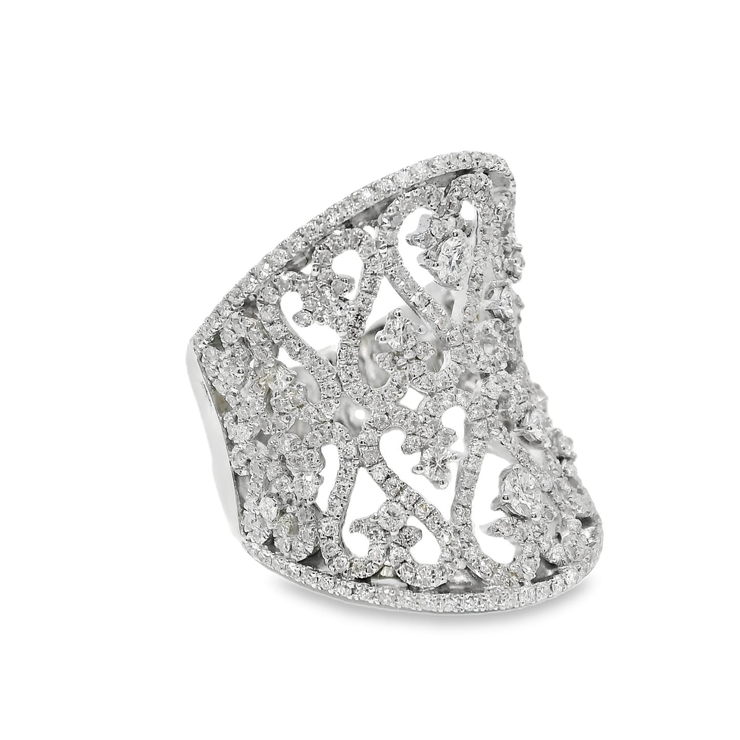 1.68CT Diamond Ring 14k White Gold