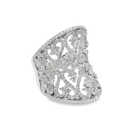 1.68CT Diamond Ring 14k White Gold