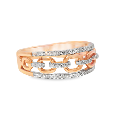 0.26CT Diamond Ring 14k Rose Gold