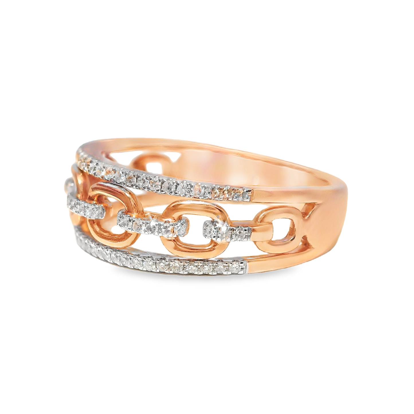 0.26CT Diamond Ring 14k Rose Gold