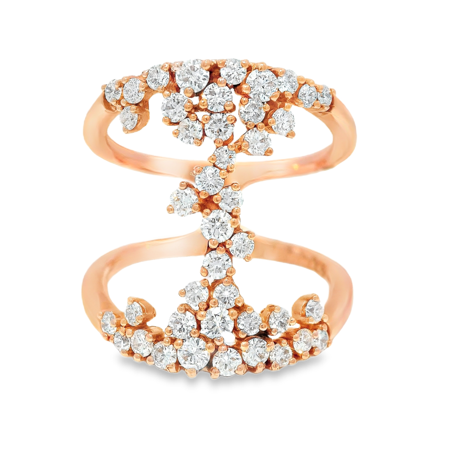 0.90CT Diamond Ring 14k Rose Gold