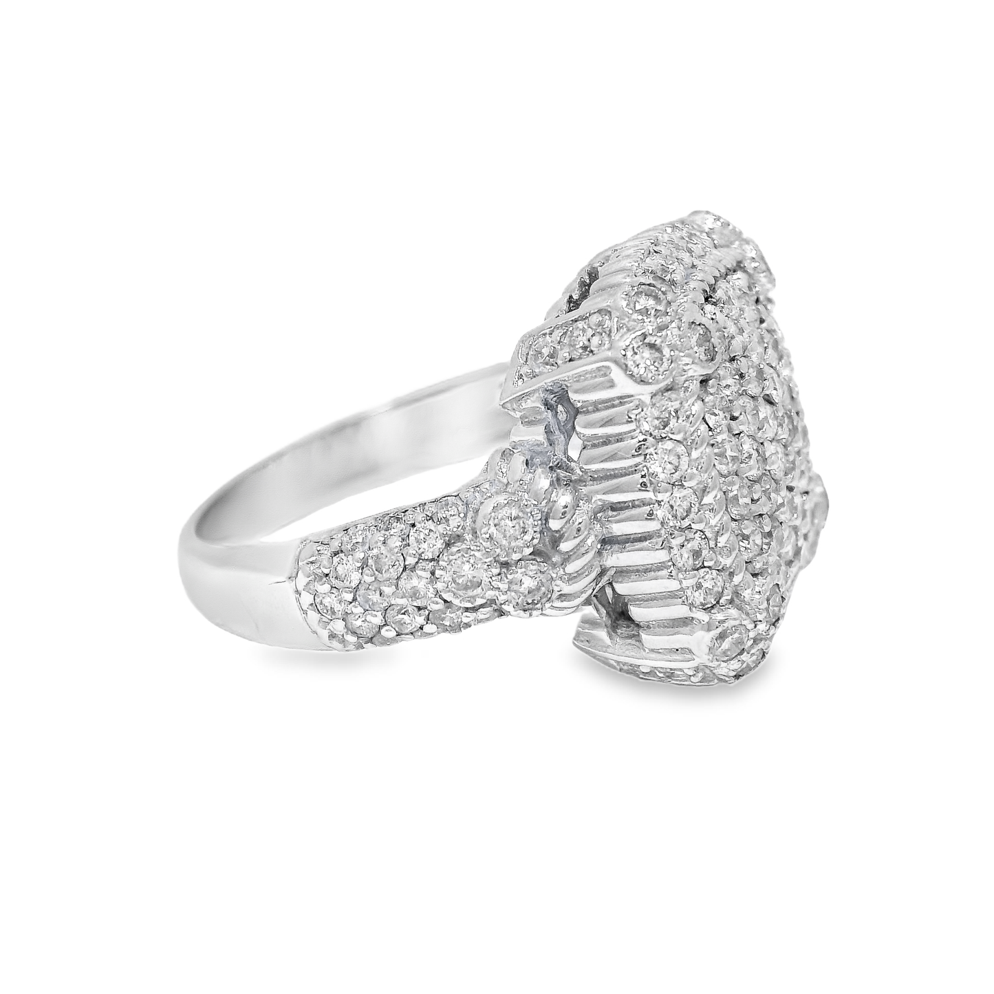 1.51CT Diamond Ring 14k White Gold