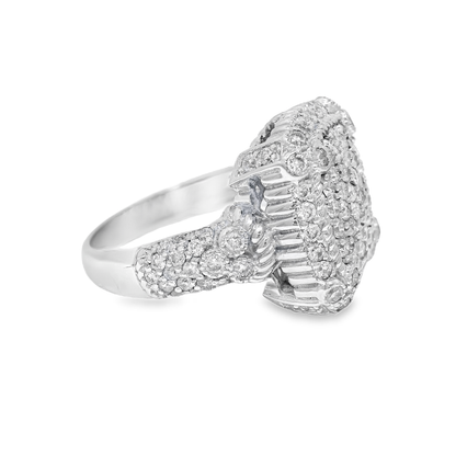 1.51CT Diamond Ring 14k White Gold