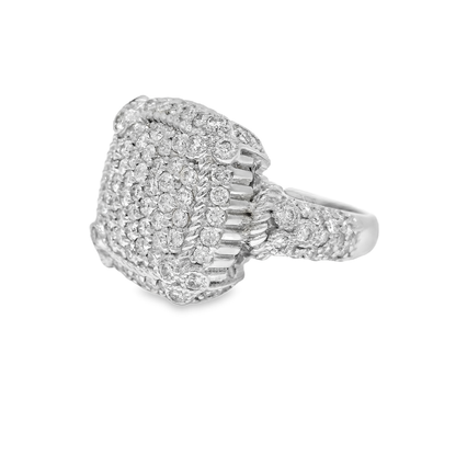 1.51CT Diamond Ring 14k White Gold