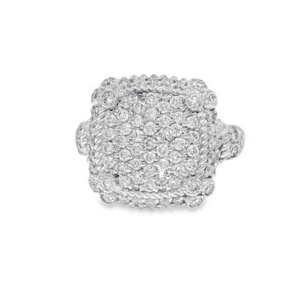 1.51CT Diamond Ring 14k White Gold